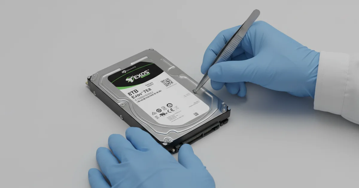 Seagate Exos 7E8 Stuck Motor Data Recovery