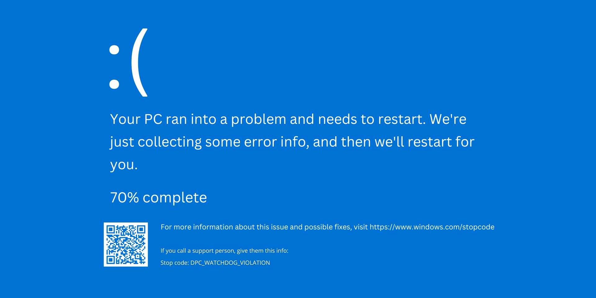 Blue-Screen-of-Death-DPC-Watchdog-Violation