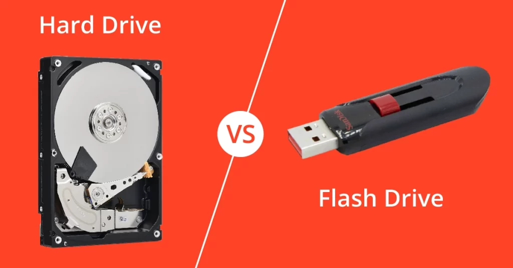 Flash Drive vs Hard Drive Difference