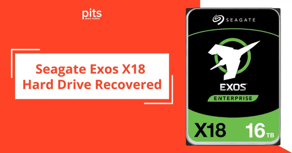 Seagate Exos X18 Hard Drive Recovered