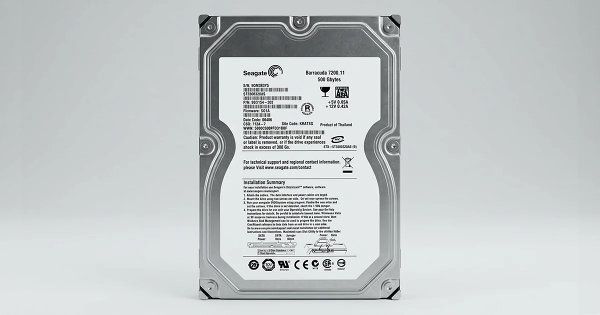 Seagate Barracuda 7200.11 Motor Failure Data Recovery Case